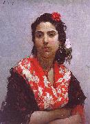   Raimundo de Madrazo y  Garreta A Gypsy oil